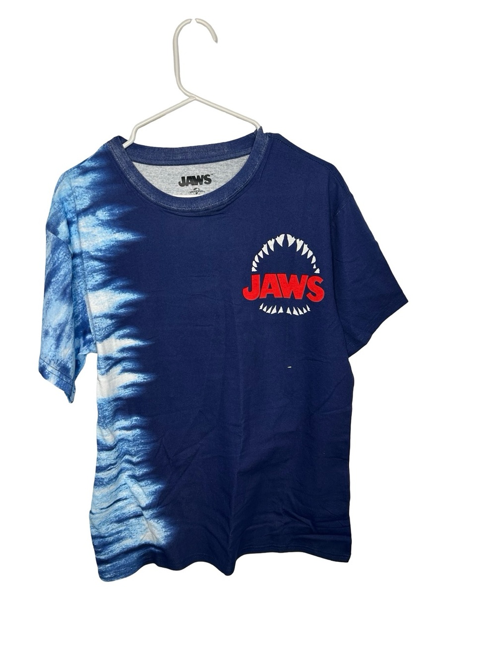 Jaws Navy Blue Tie-Dye Short Sleeve Tee
